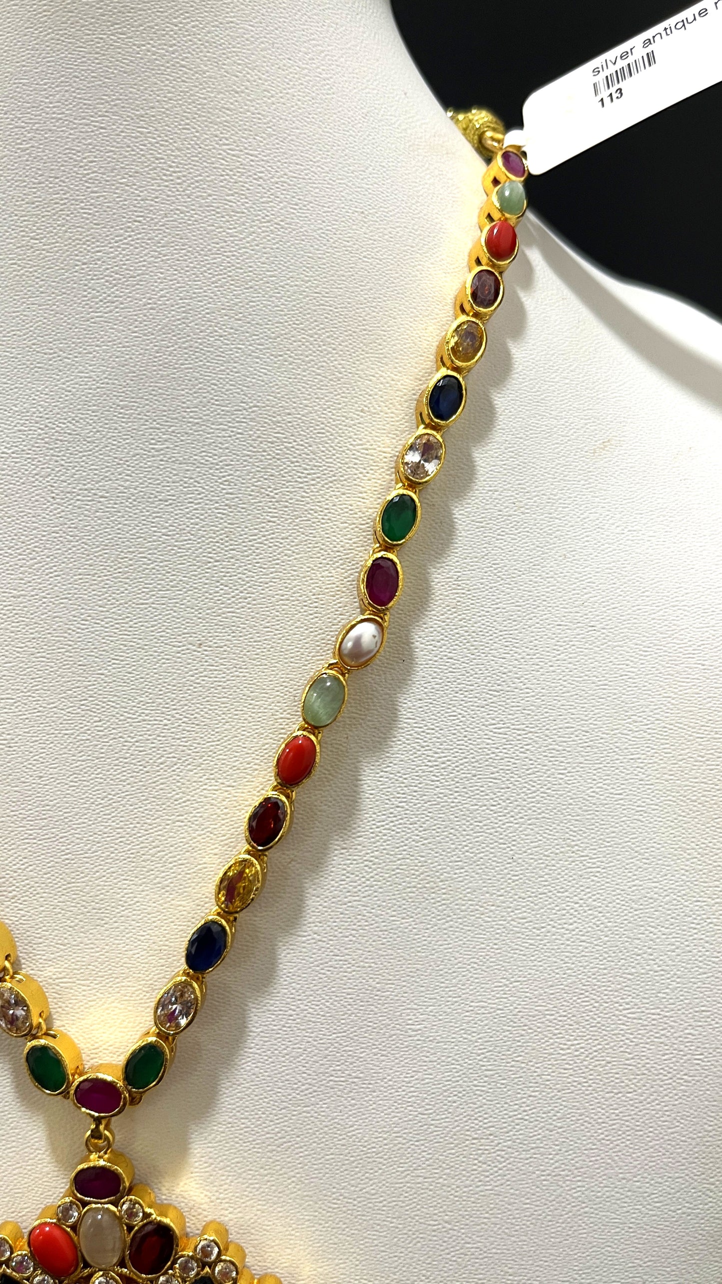 Saravana Jewellers 47.4gms SILVER NECKLACE 916 Nakshi