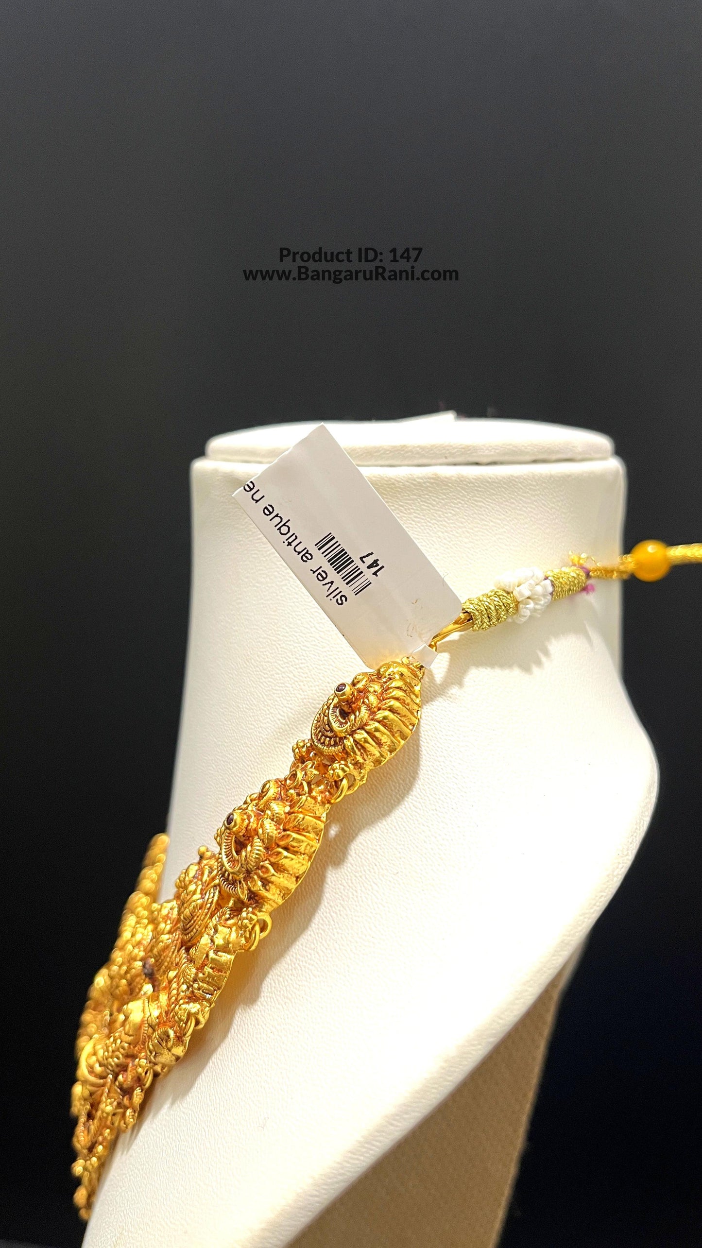 Saravana Jewellers 43.7gms SILVER CHOKER 916 Nakshi