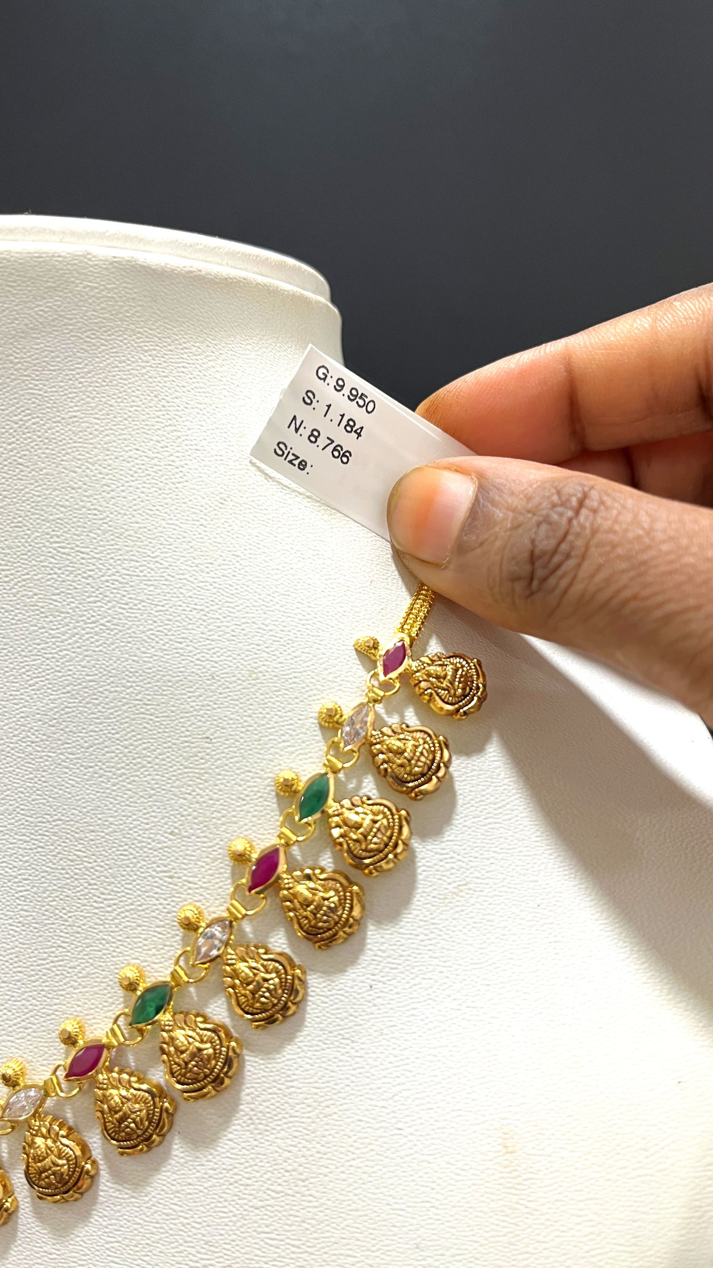 Saravana Jewellers 8.766gms NECKLACE 22K Yellow Gold