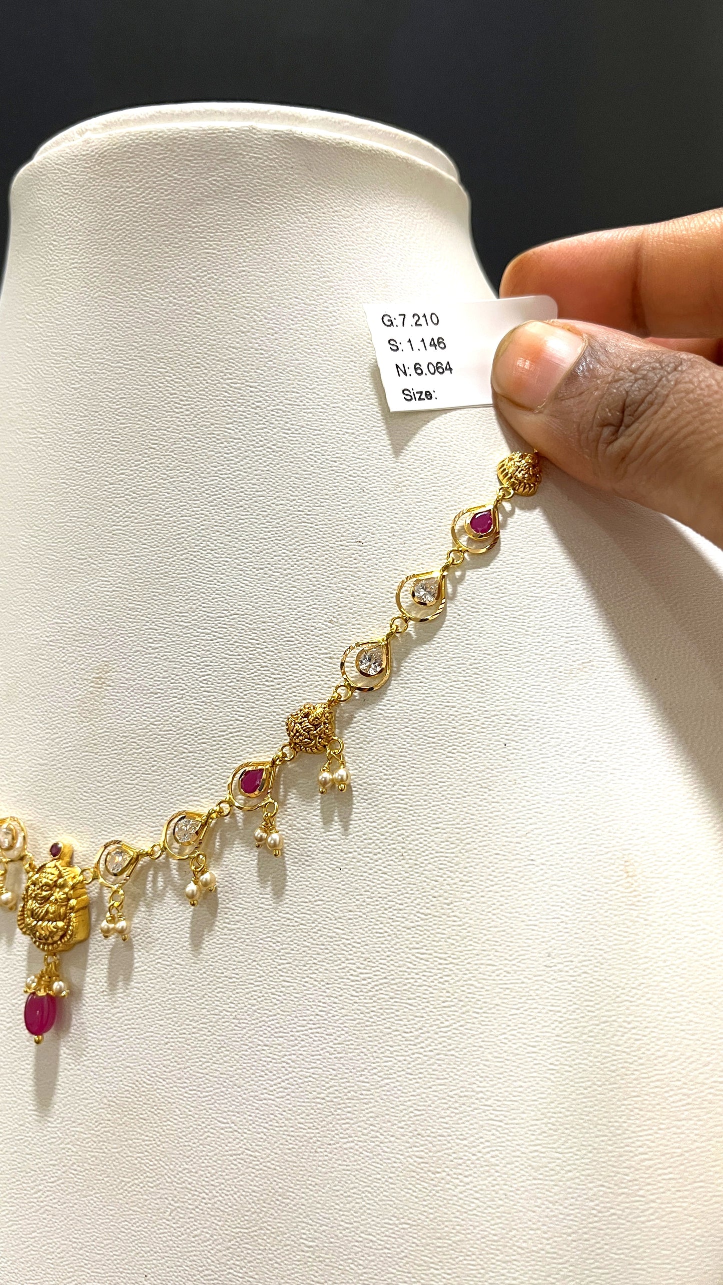 Saravana Jewellers 6.064gms NECKLACE 22K Yellow Gold