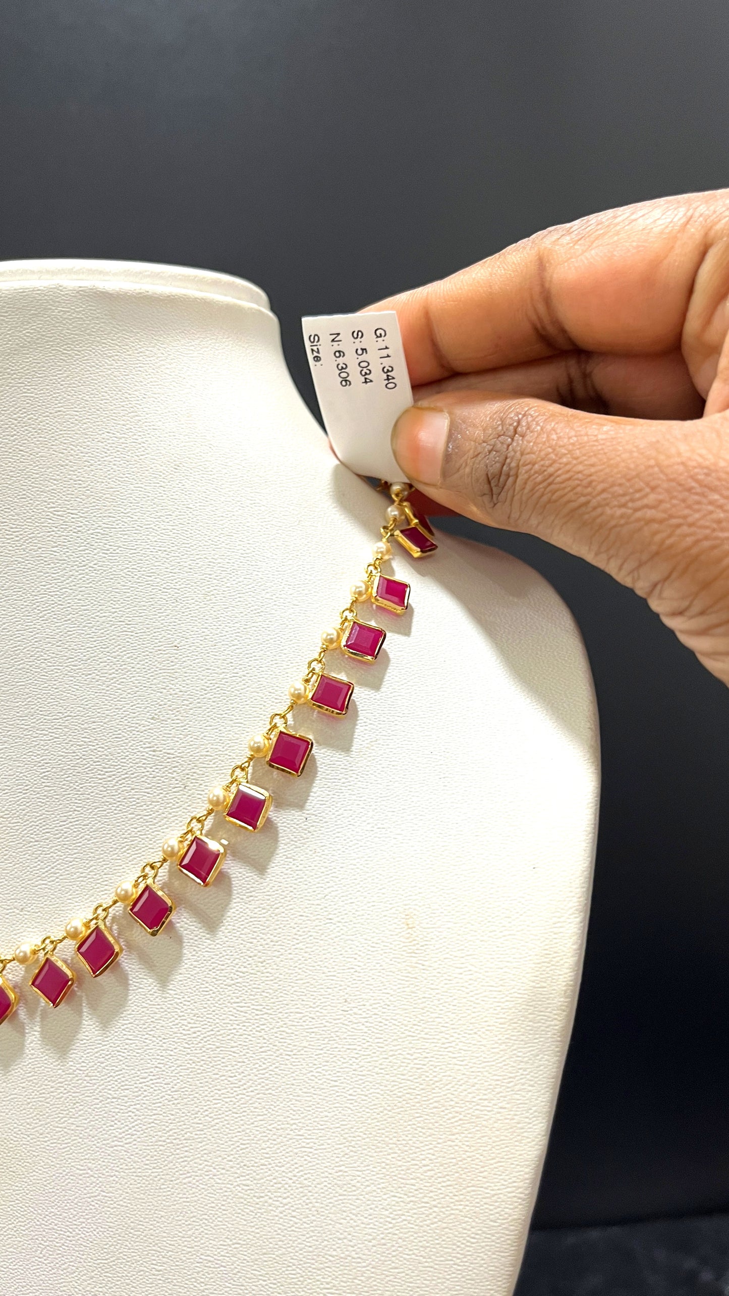 Saravana Jewellers 6.306gms NECKLACE 22K Yellow Gold