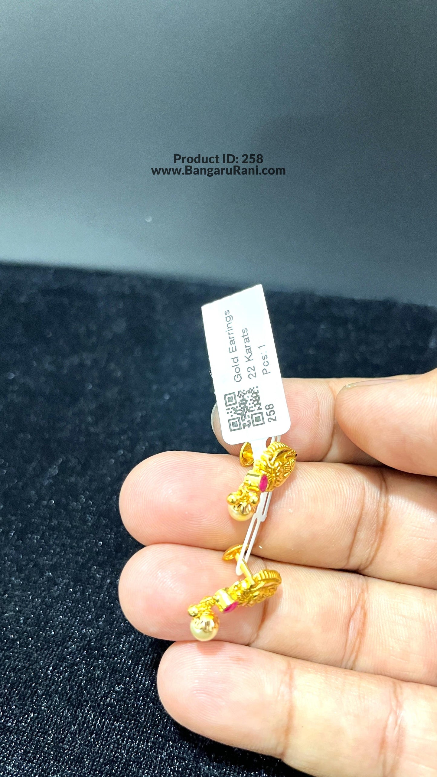 Saravana Jewellers 1.79gms GOLD EARRINGS 22K Yellow Gold