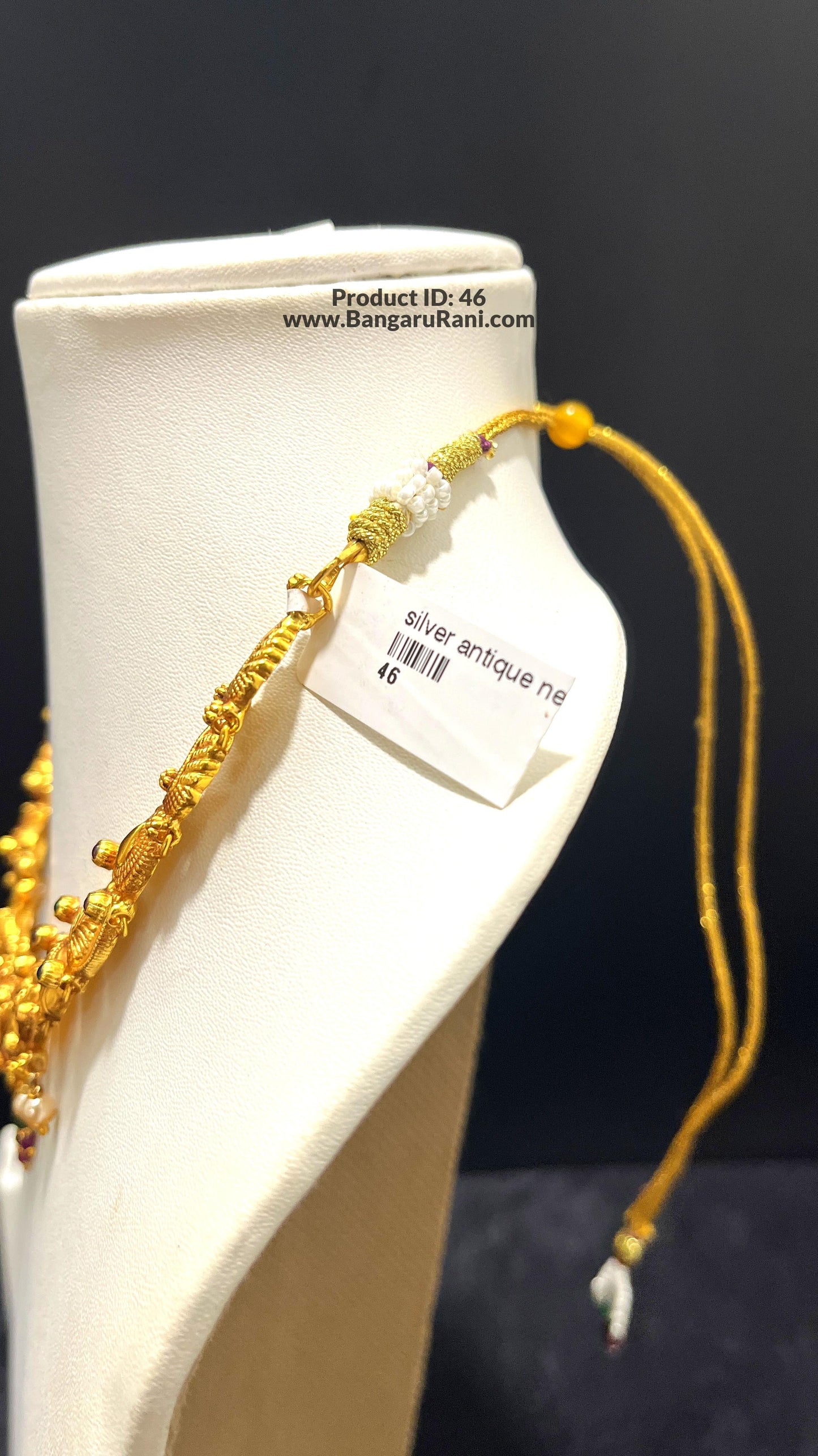 Saravana Jewellers 26gms SILVER NECKLACE 916 Nakshi