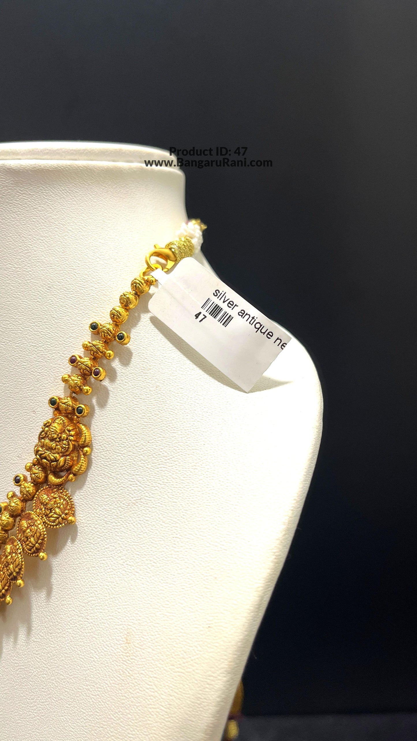 Saravana Jewellers 28gms SILVER NECKLACE 916 Nakshi