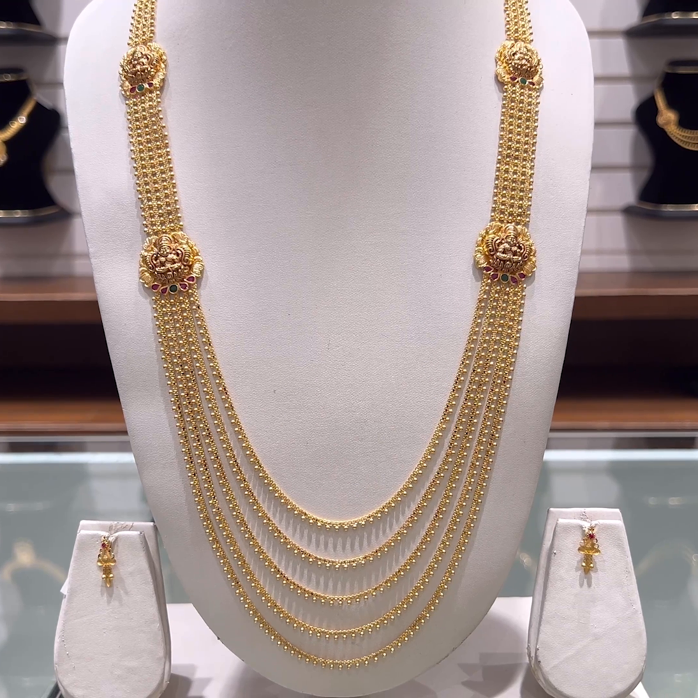 Chandraharam Necklace Chandra Haram With Price Gold Necklace