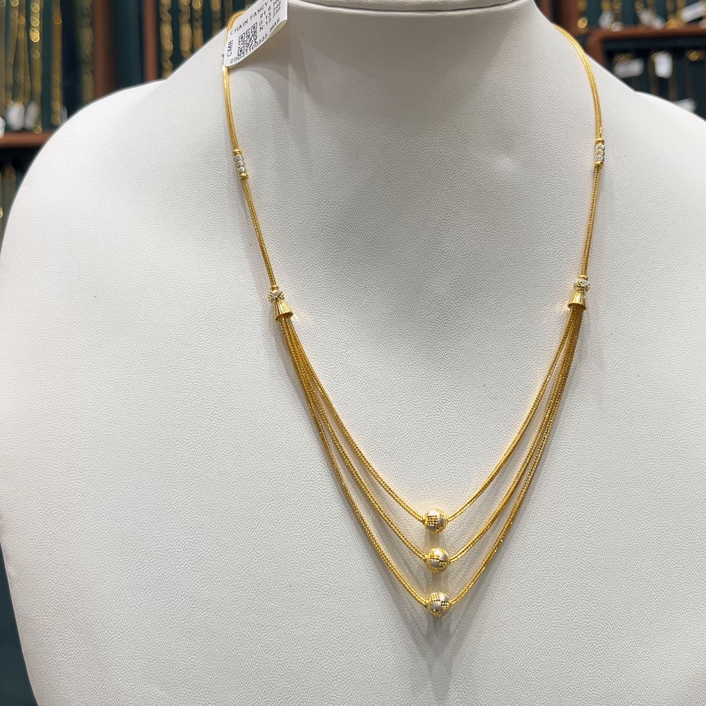 CMR 13.346gms CHAINS 22K Nakshi