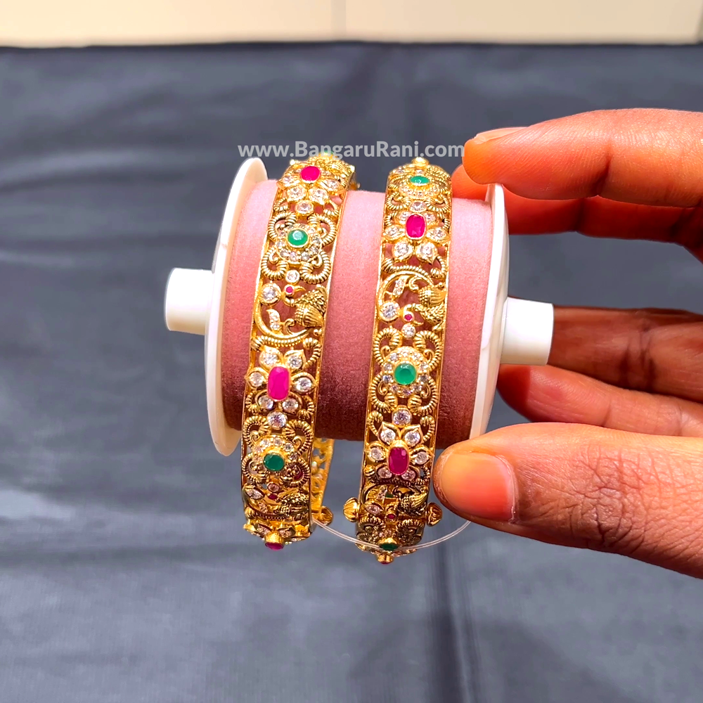 Anu Jewellers 44.338gms BANGLES 22K Yellow Gold