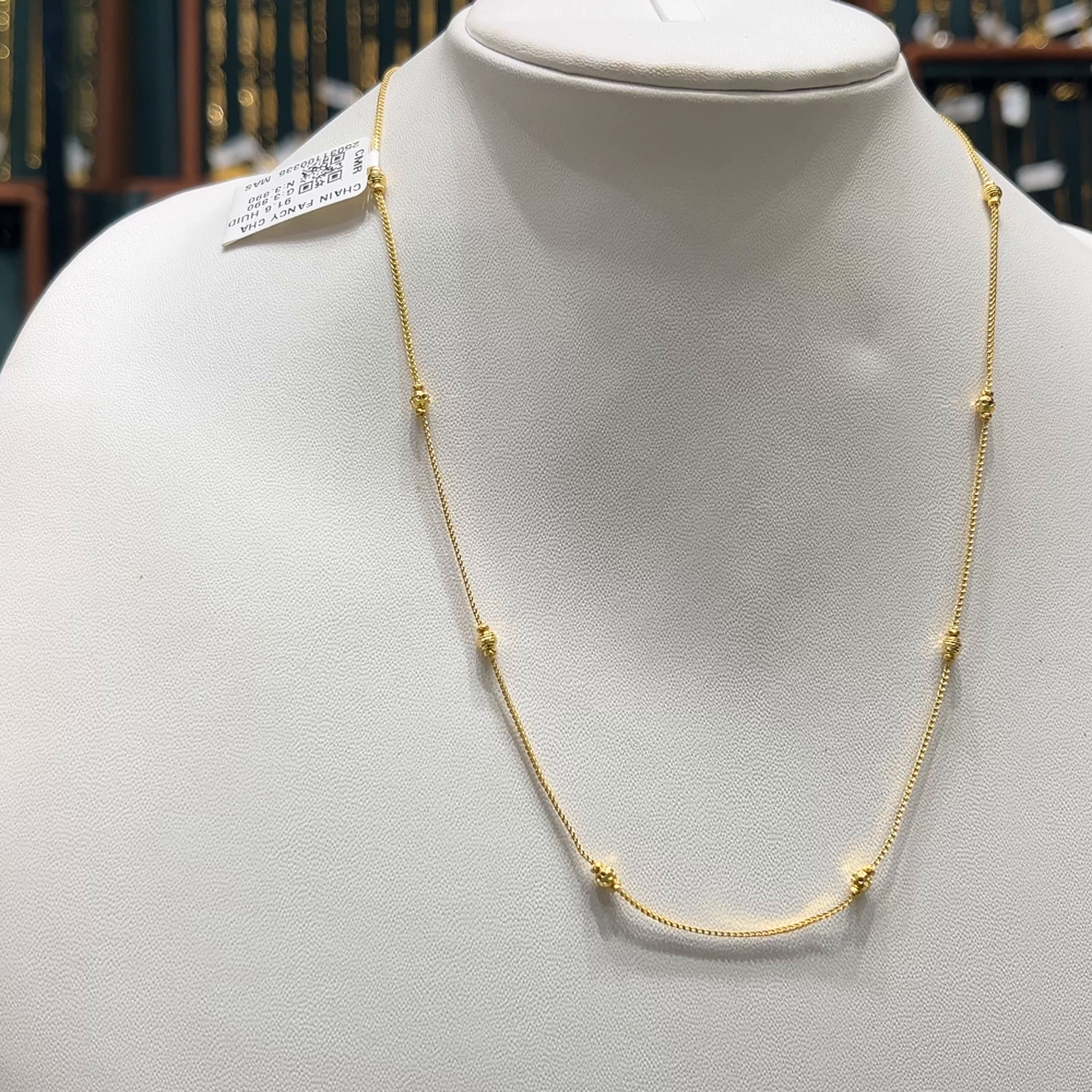 CMR 3.89gms CHAINS 22K Nakshi