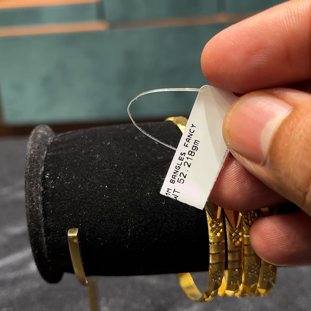 CMR 52.218gms BANGLES 22K Yellow Gold