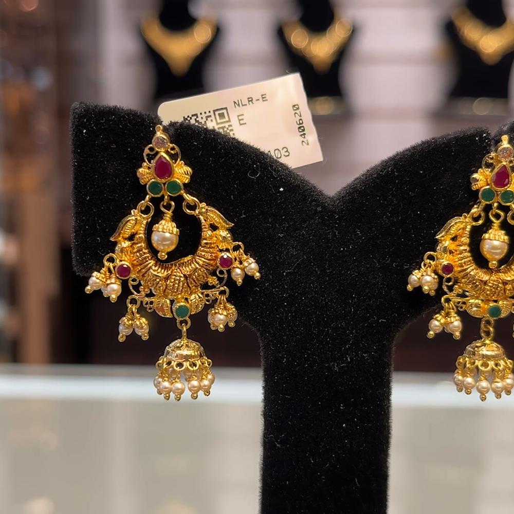22k Gold Jewellery Senco Gold Earrings Jhumka Gold Jhumka Earrings