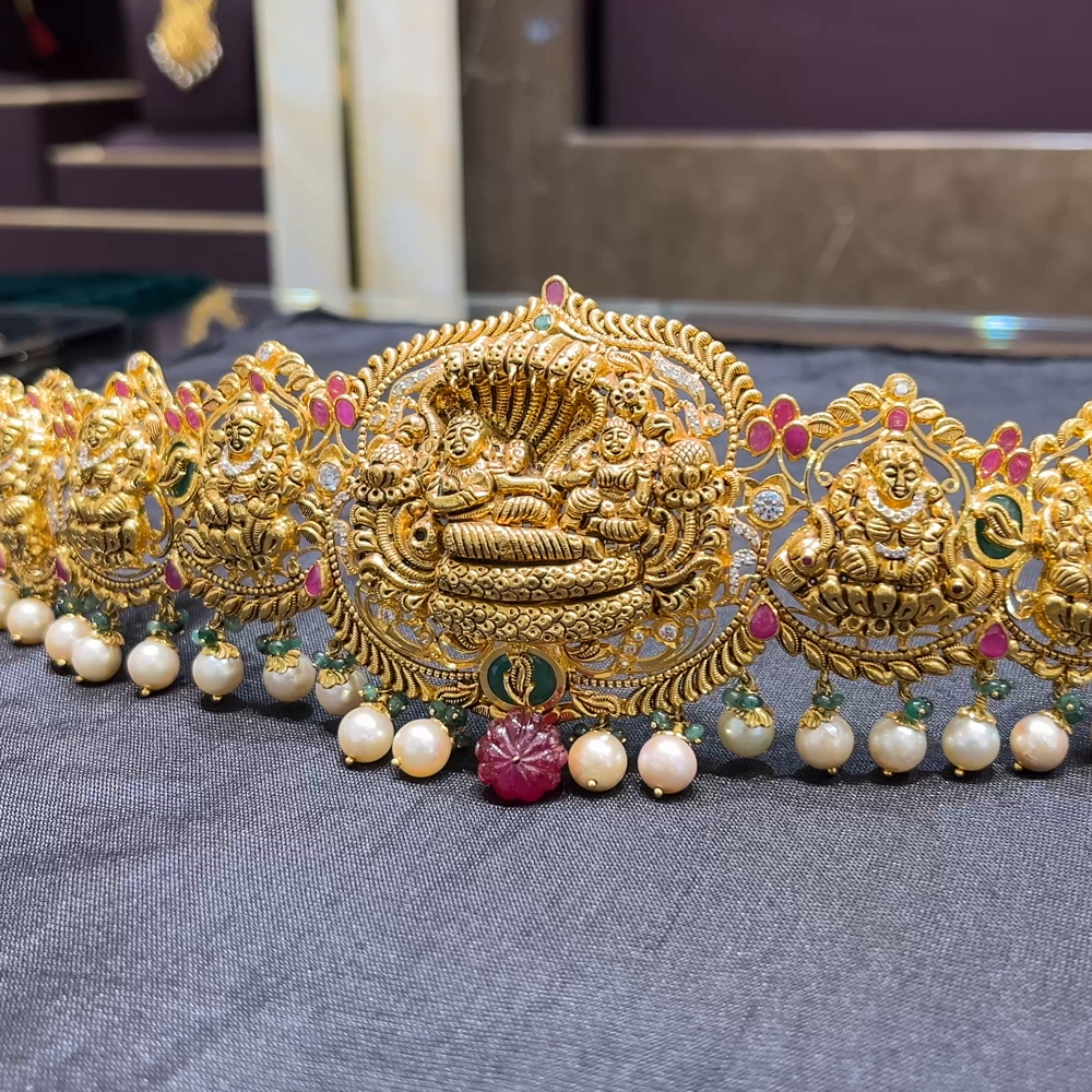 CMR 118.92gms VADDANAM 22K Nakshi