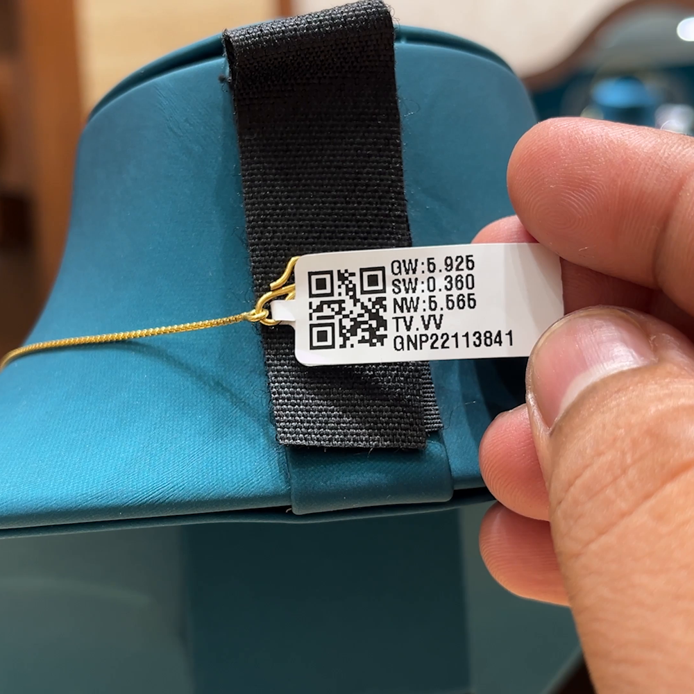 Chennai Shopping Mall 5.565gms SHORT BLACK BEADS 22K Yellow Gold