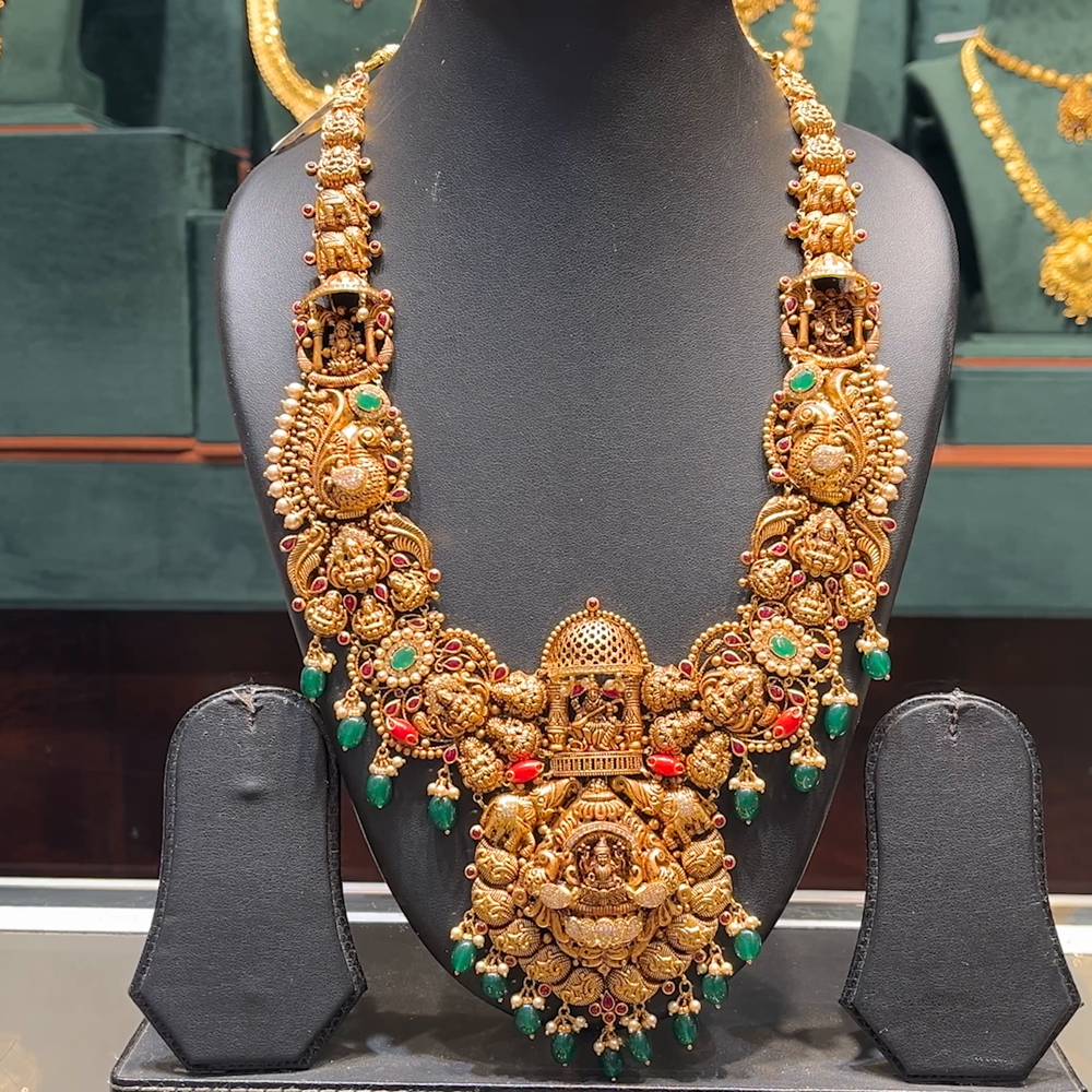 Gold Jewellery Designs Cmr Jewellers Kukatpally CMR HARAMS 22K