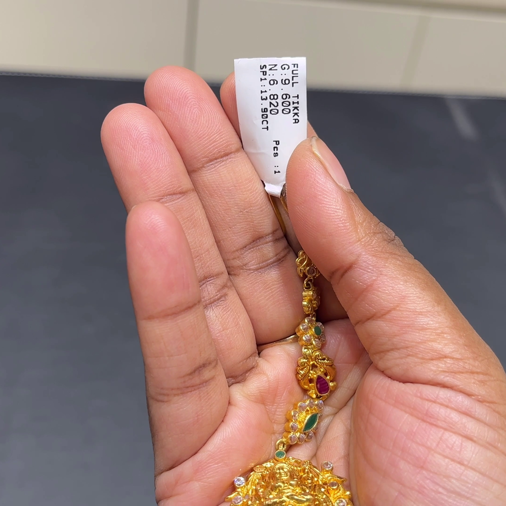 RS BROTHERS 6.82gms Papitabilla 22K Yellow Gold