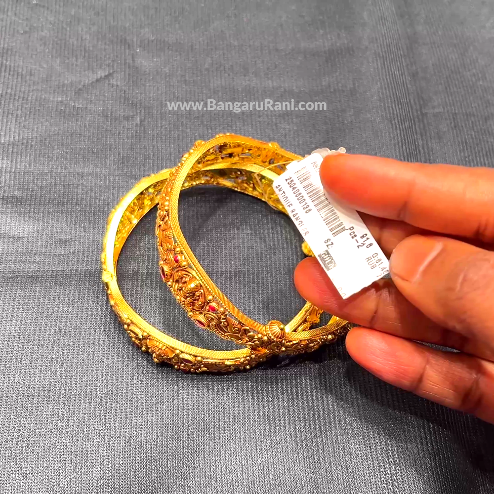 Anu Jewellers 60.018gms BANGLES 22K Yellow Gold