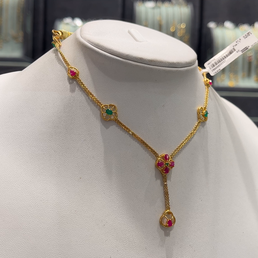 Anu Jewellers 8.191gms CHAINS 22K Yellow Gold