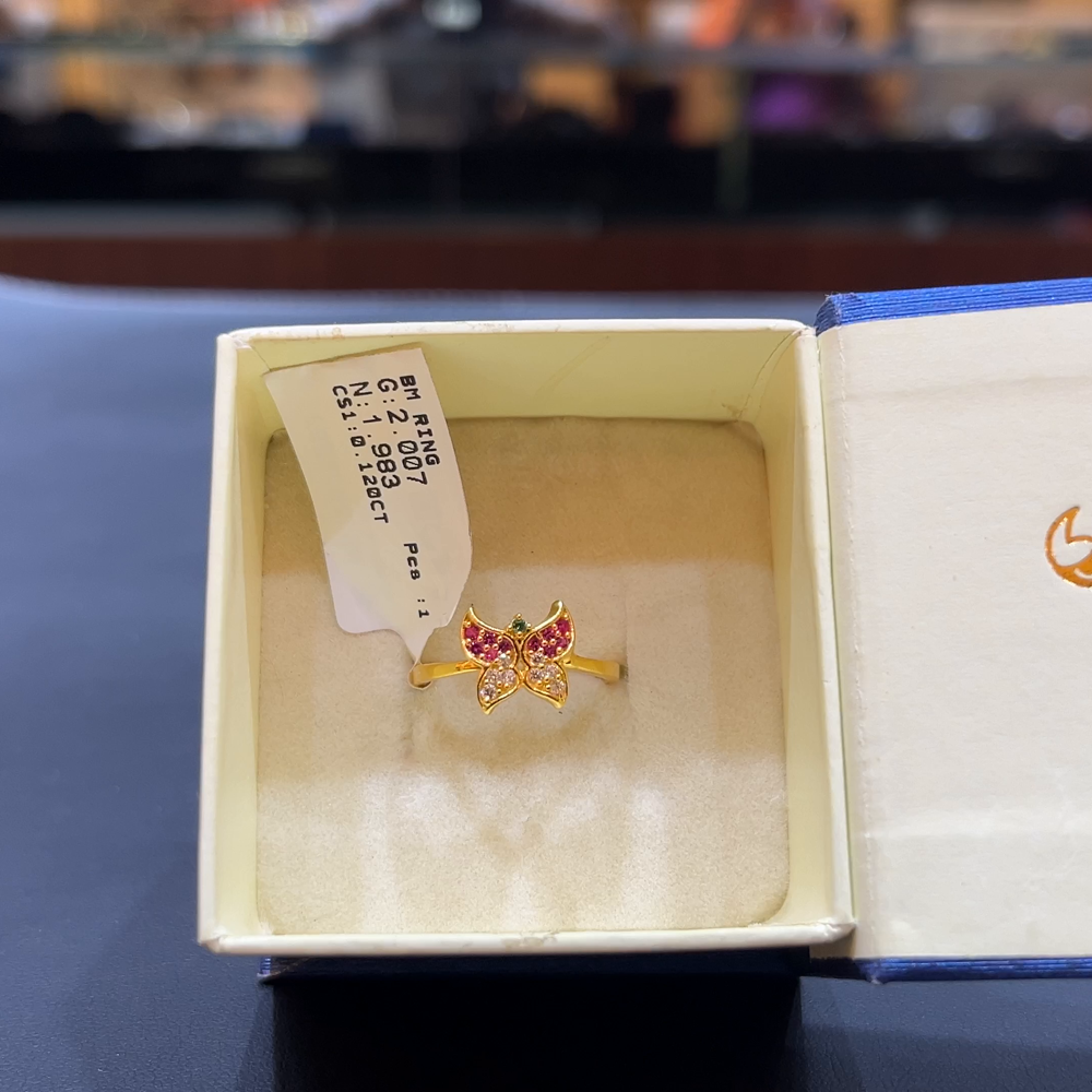 SOUTH INDIA 1.983gms Ring 22K Yellow Gold