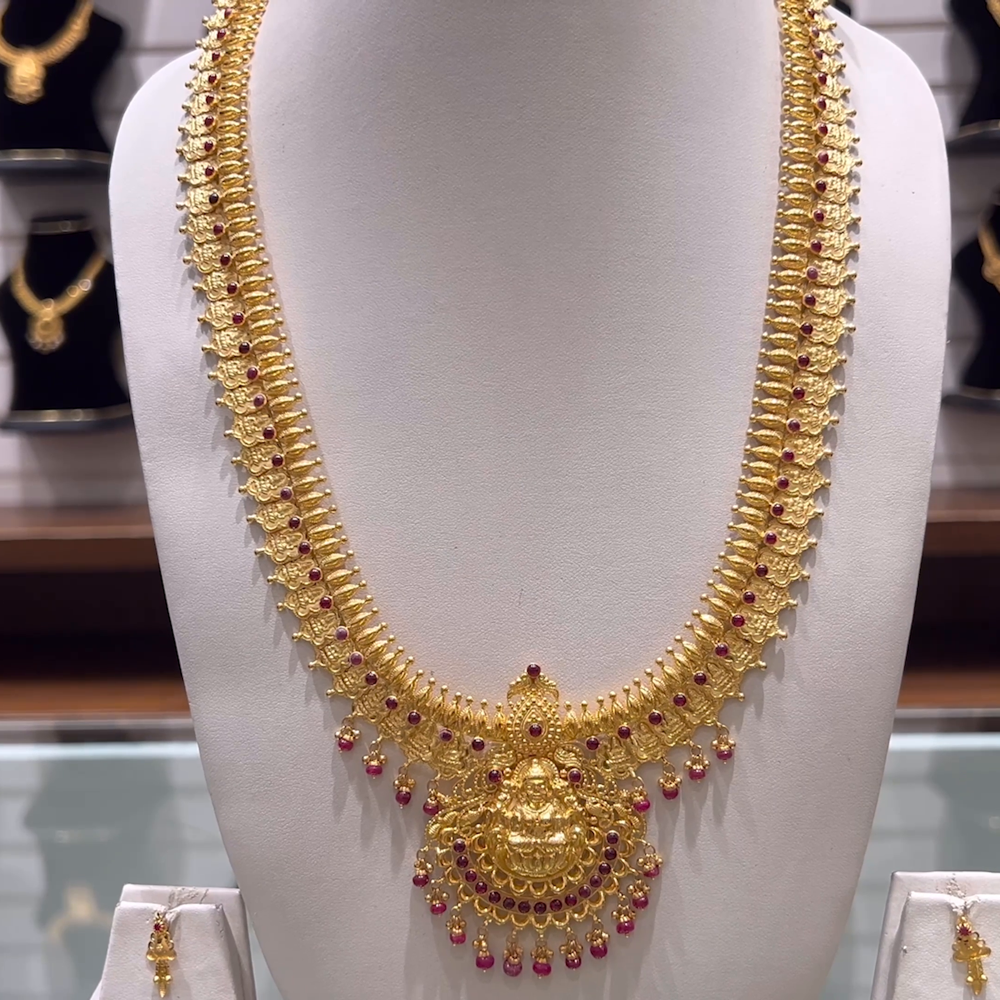 Grams Latest Gold Haram Designs With Weight Antique Gold Jewellery