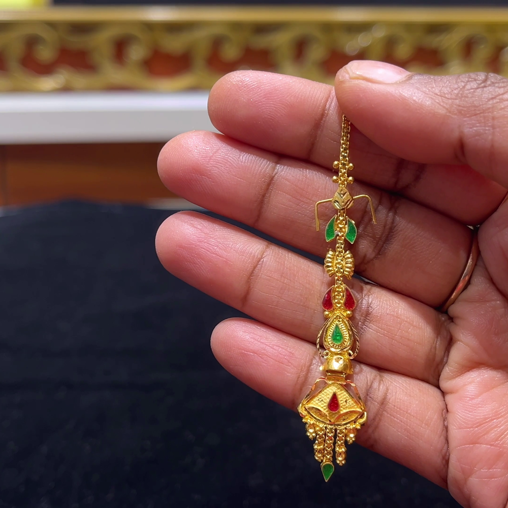 RS BROTHERS 2.6gms Papitabilla 22K Yellow Gold