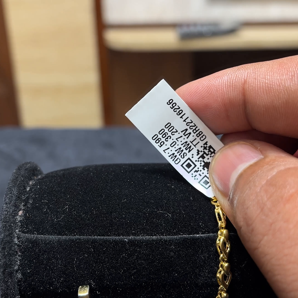 Chennai Shopping Mall 7.2gms Bracelets 22K Yellow Gold