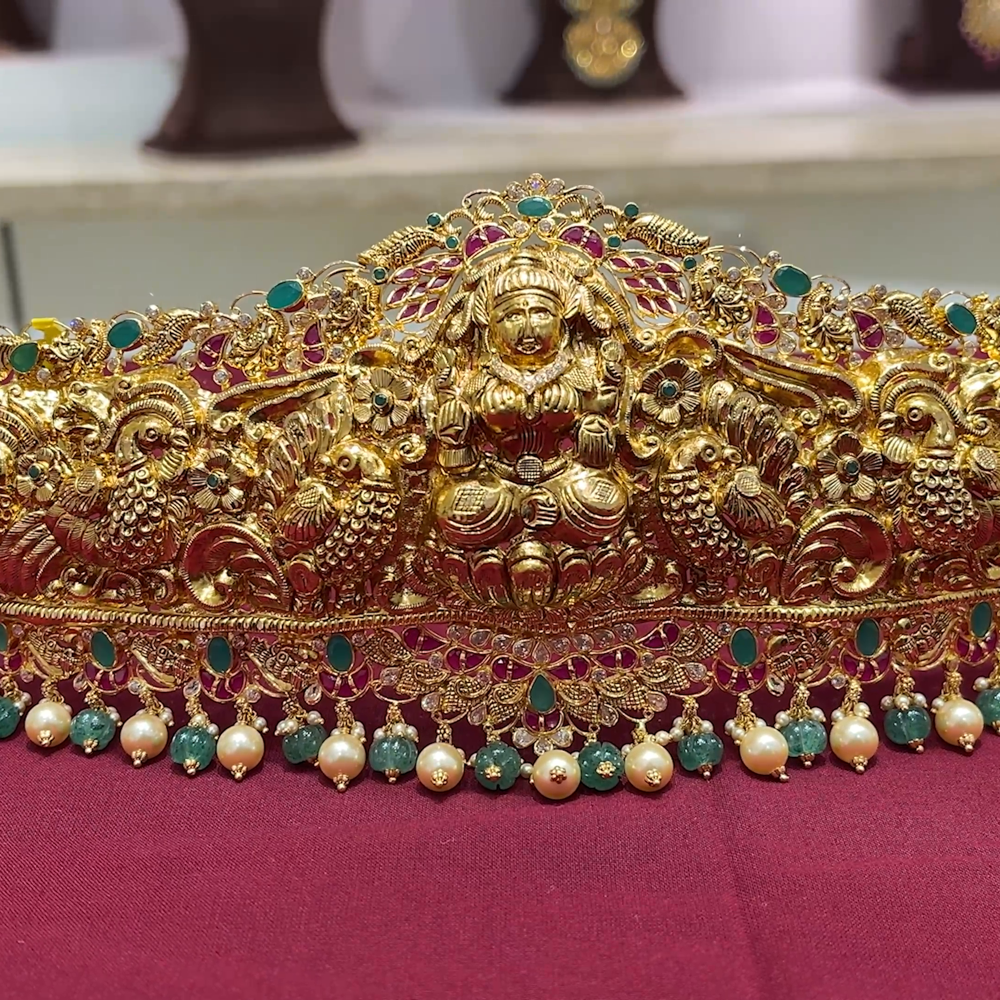 Lakshmi Devi Latest Model Vaddanam Designs 22K Gold 'Reversible