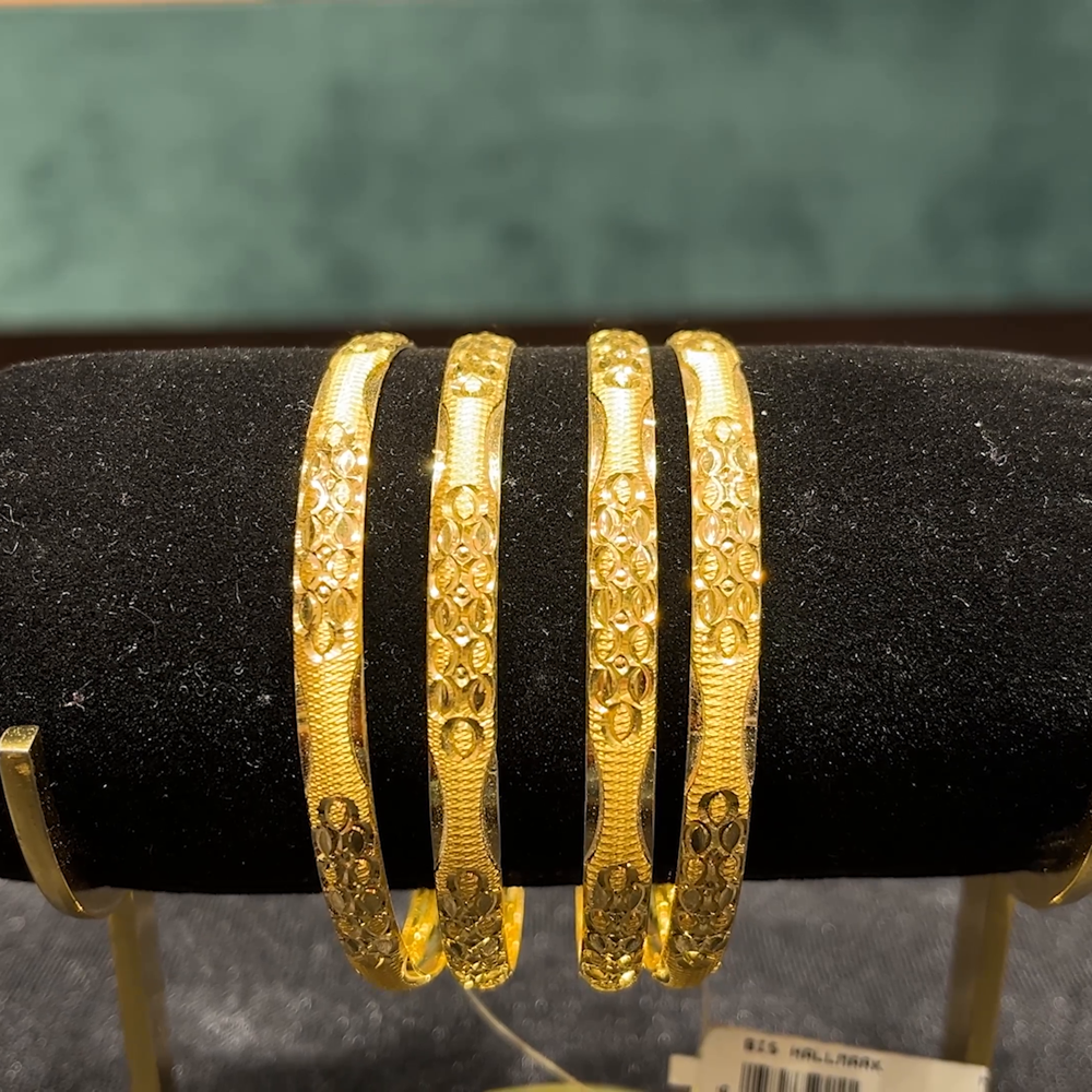 Latest Gold Price Of Gold Bangles CMR BANGLES 22K Yellow Gold