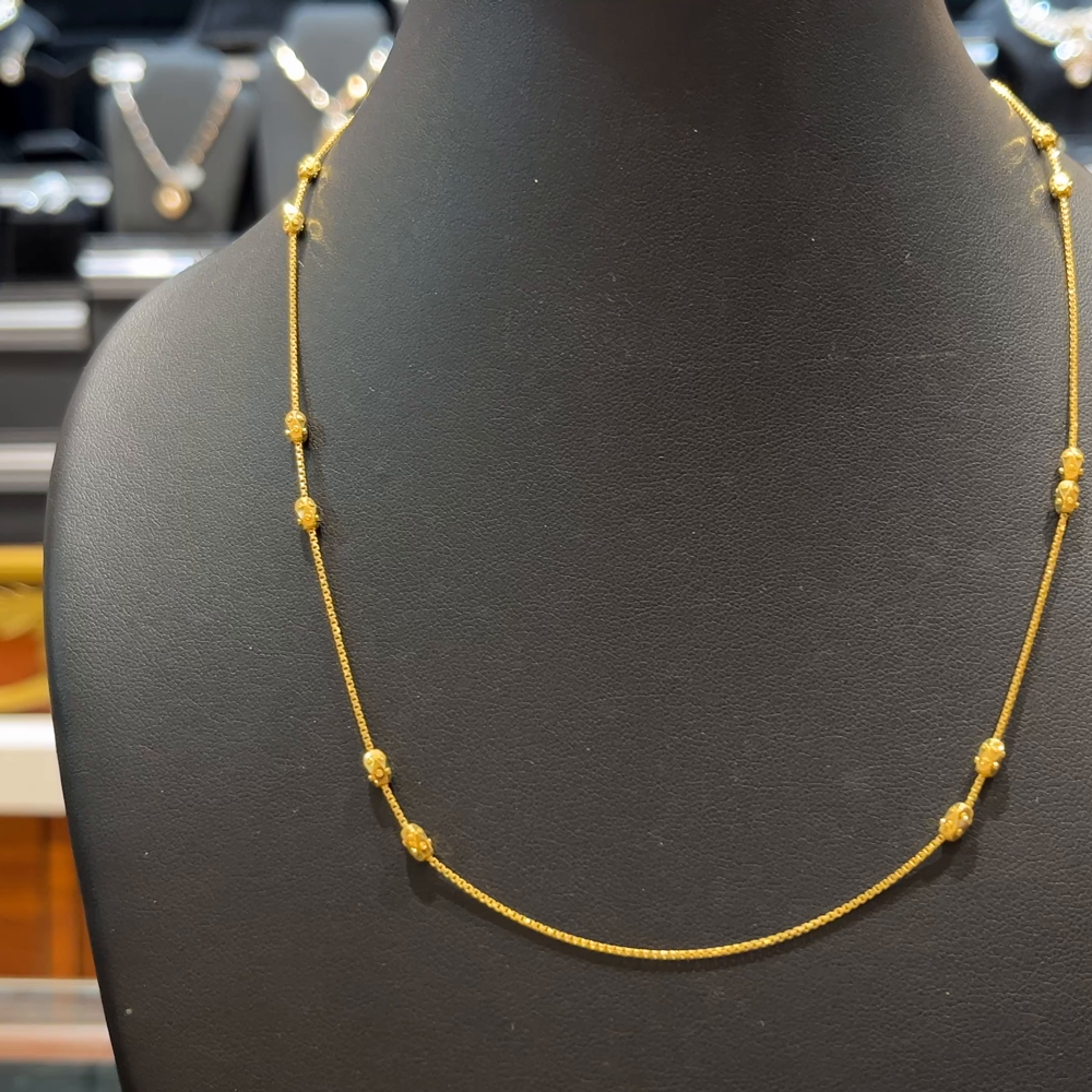 RS BROTHERS 5.224gms CHAINS 22K Yellow Gold