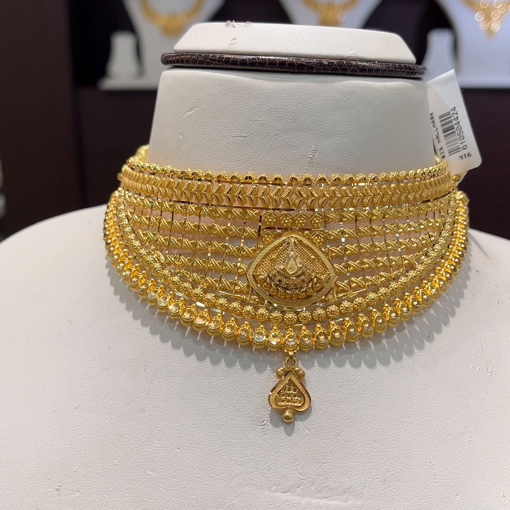 Bridal Gold Choker Necklace Designs With Price Bridal Gold Choker