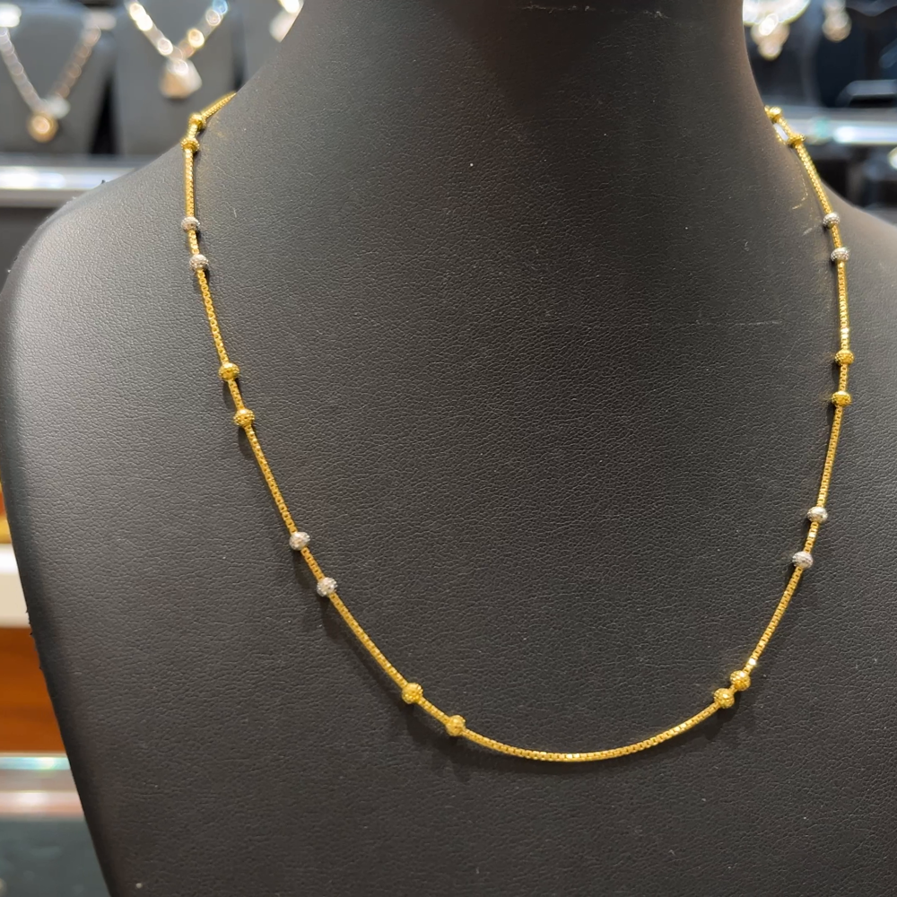 RS BROTHERS 6.193gms CHAINS 22K Yellow Gold