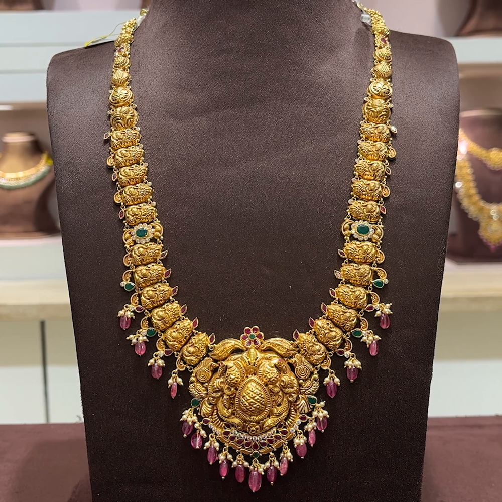 Light Weight Necklace Gold Design 2018 With Price Jewellery