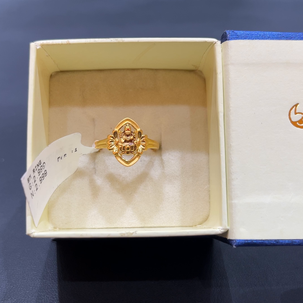 SOUTH INDIA Ring 22K Yellow Gold – BangaruRani - Main Image
