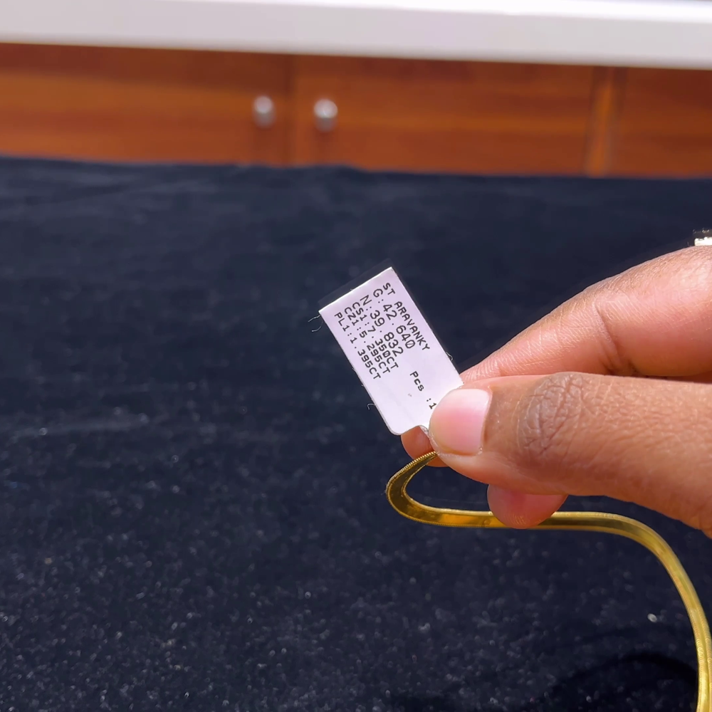 RS BROTHERS 39.832gms VADDANAM 22K Yellow Gold