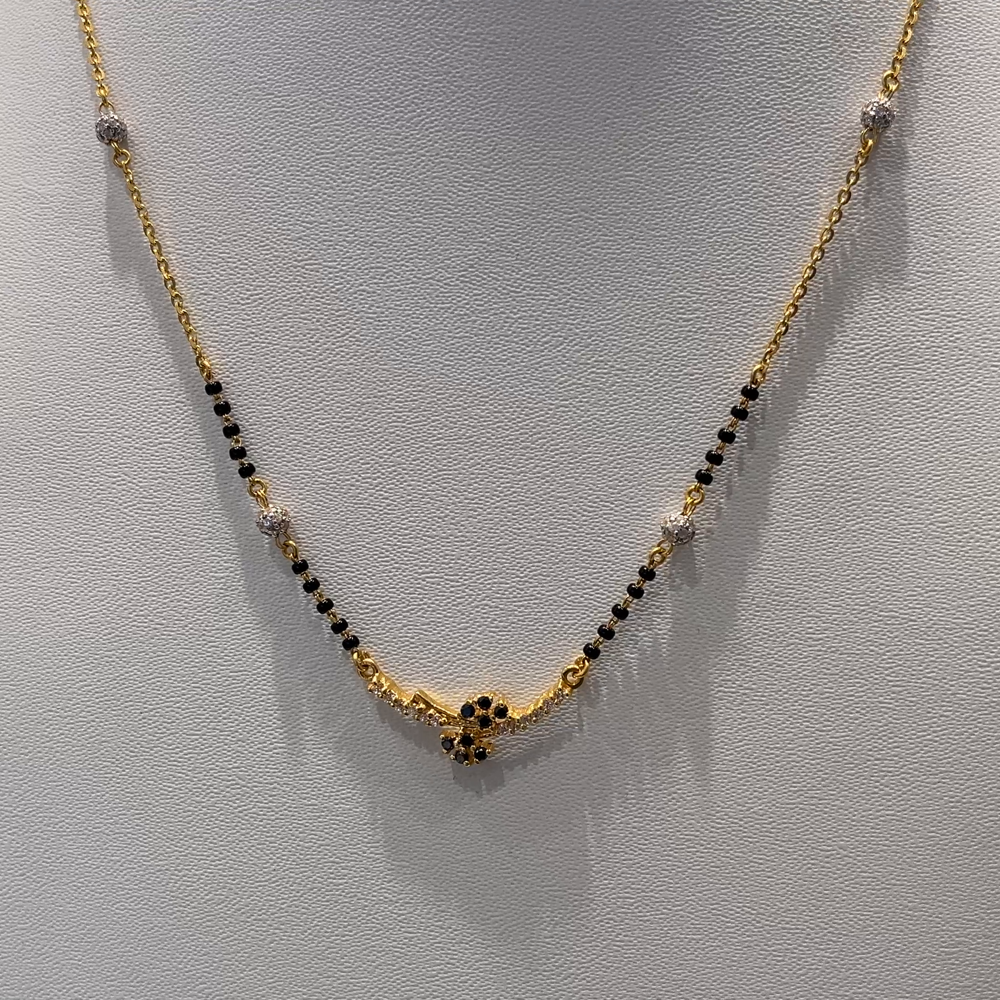 Anu Jewellers 5.776gms SHORT BLACK BEADS 22K Yellow Gold