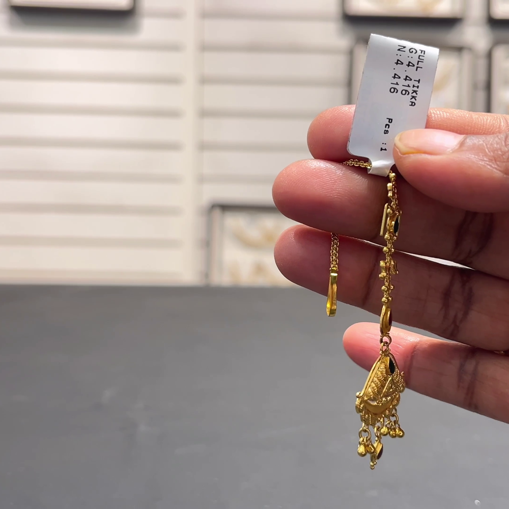 SOUTH INDIA 4.416gms Papitabilla 22K Yellow Gold