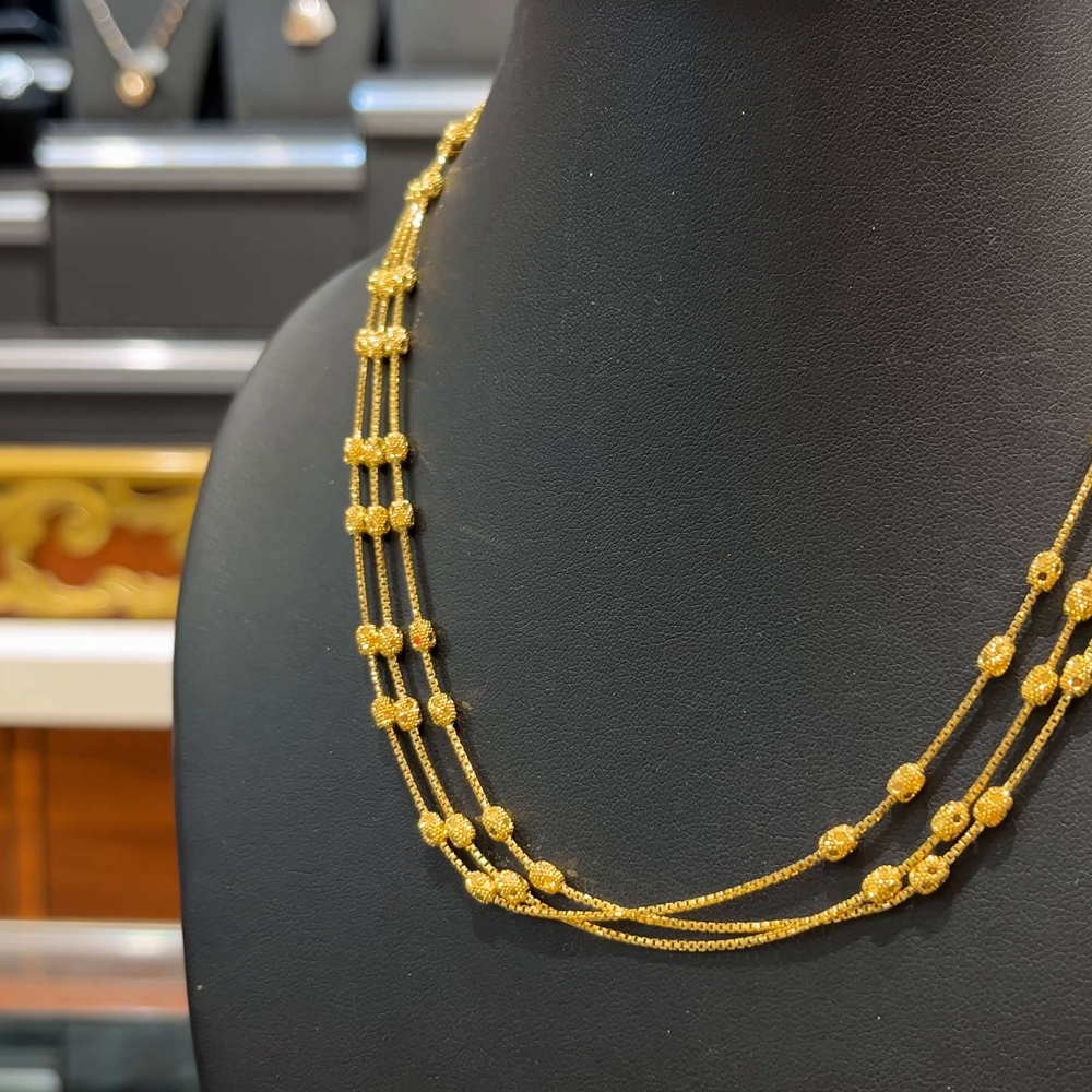 RS BROTHERS 23.504gms CHAINS 22K Yellow Gold