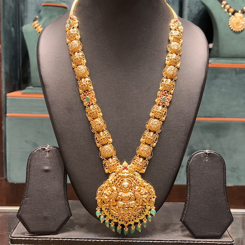 Malabar Gold Long Chain Temple Design Temple Jewellery Malabar