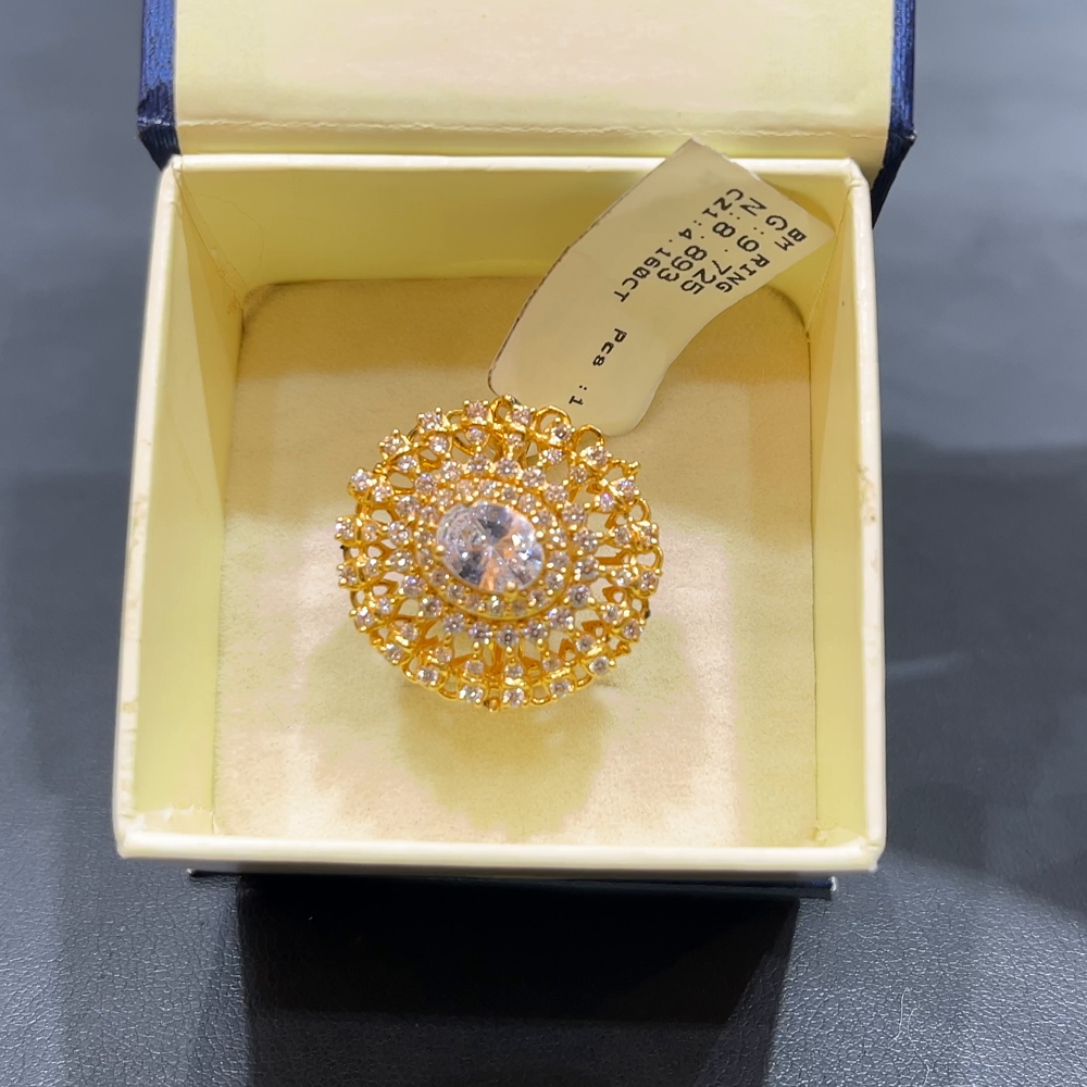 SOUTH INDIA Ring 22K Yellow Gold – BangaruRani