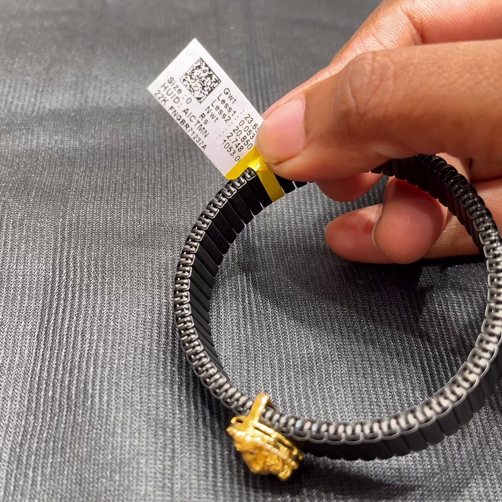 Anu Jewellers 2.748gms Bracelets 22K Yellow Gold