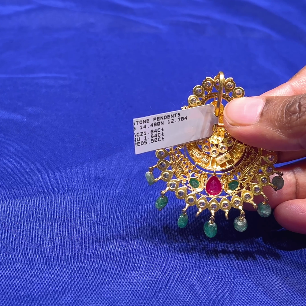 CMR 12.704gms Pendent 22K Nakshi