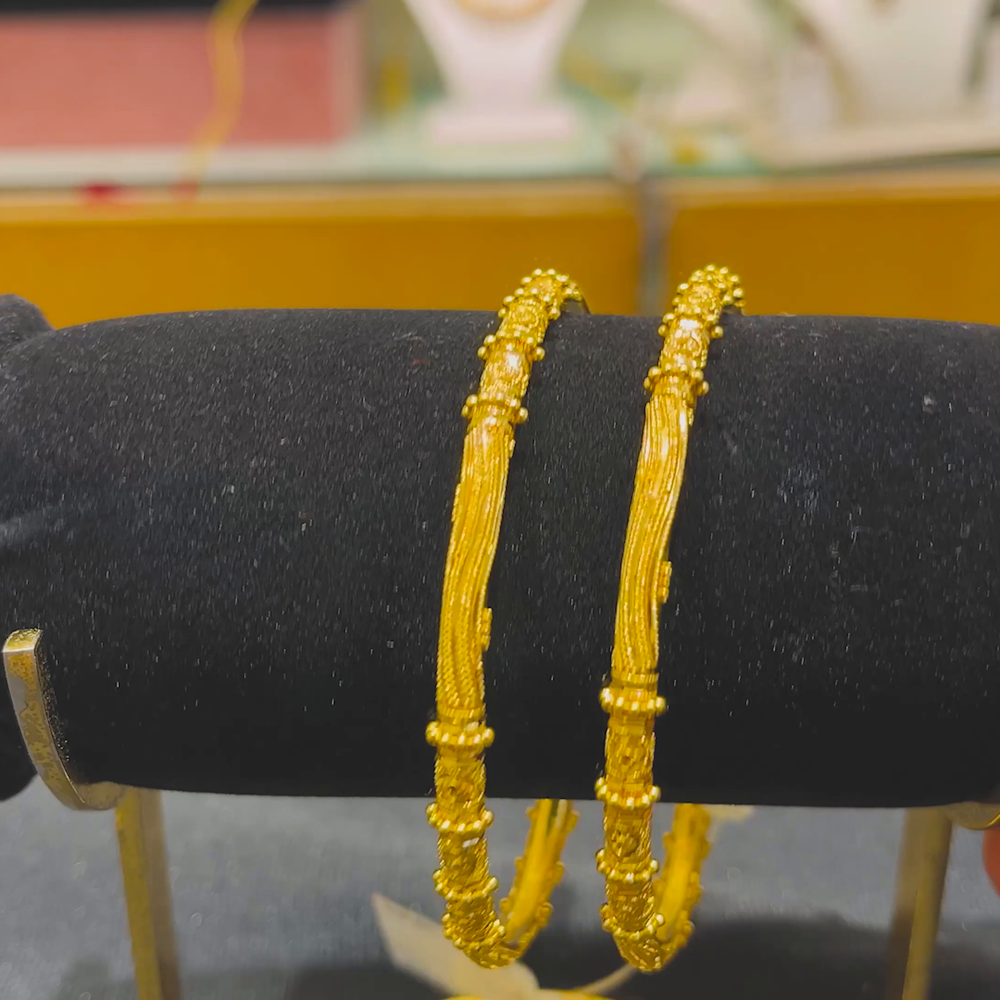 Anu Jewellers 24.87gms BANGLES 22K Yellow Gold