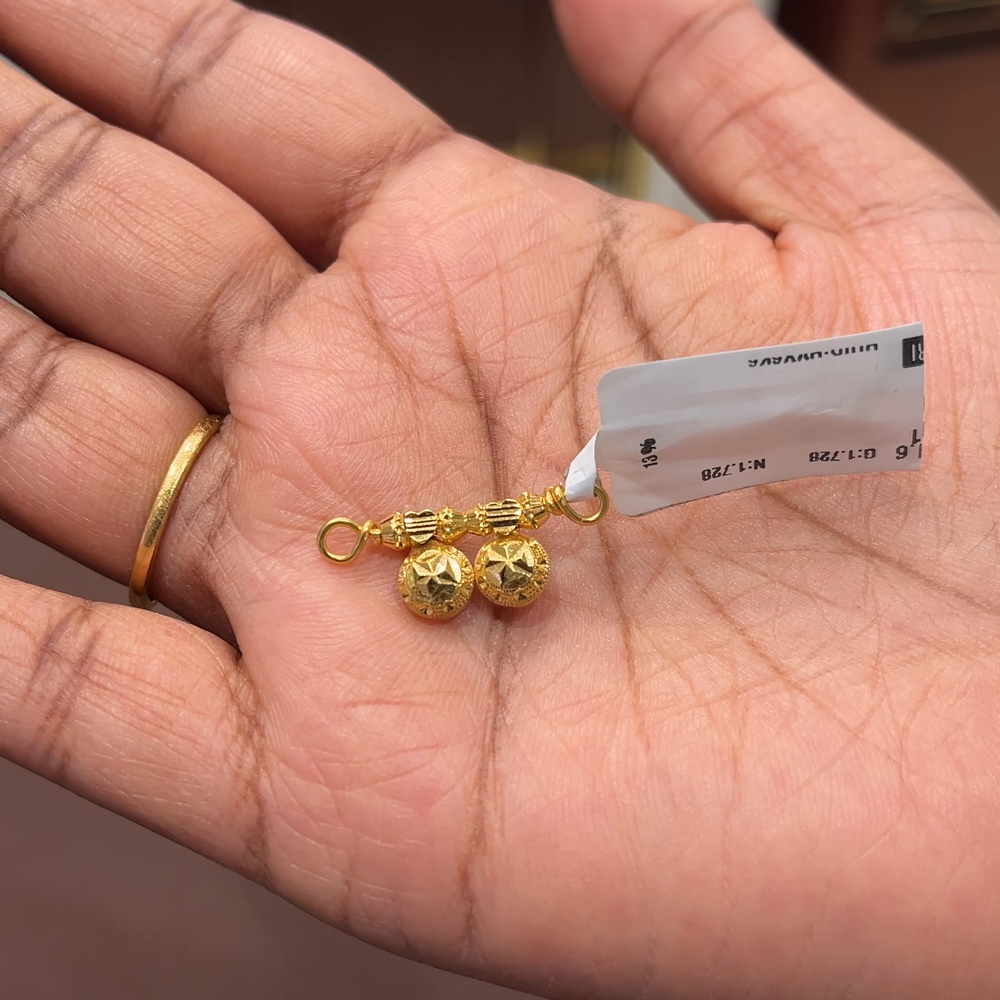 Anu Jewellers 1.728gms Pendent 22K Yellow Gold