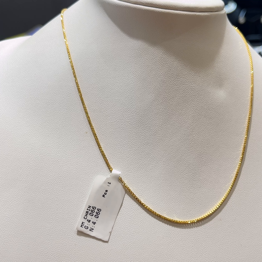 RS BROTHERS 4.066gms CHAINS 22K Yellow Gold