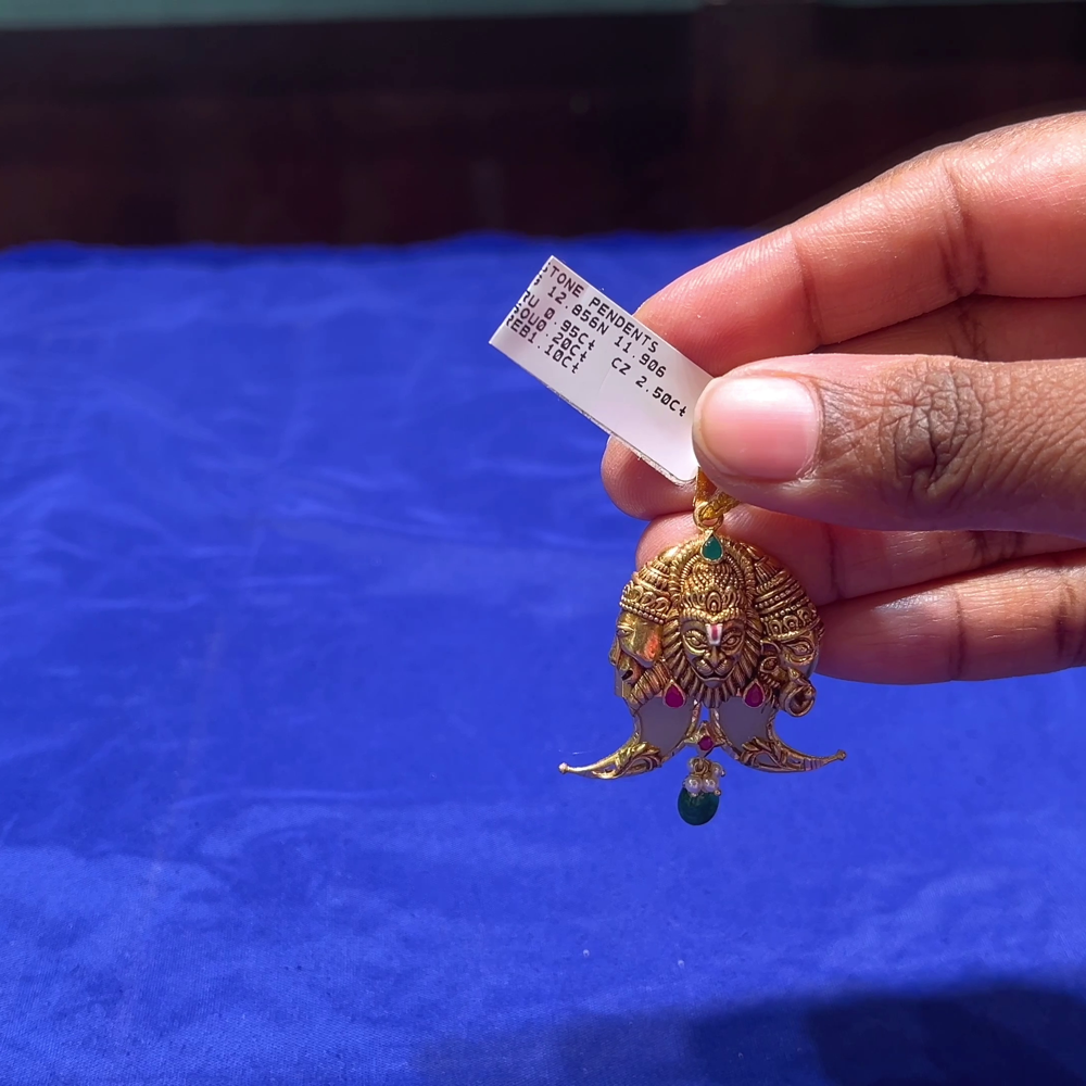 CMR 11.906gms Pendent 22K Nakshi
