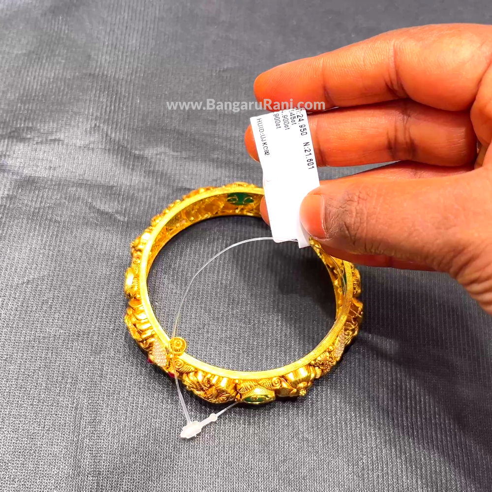 Anu Jewellers 21.601gms BANGLES 22K Yellow Gold
