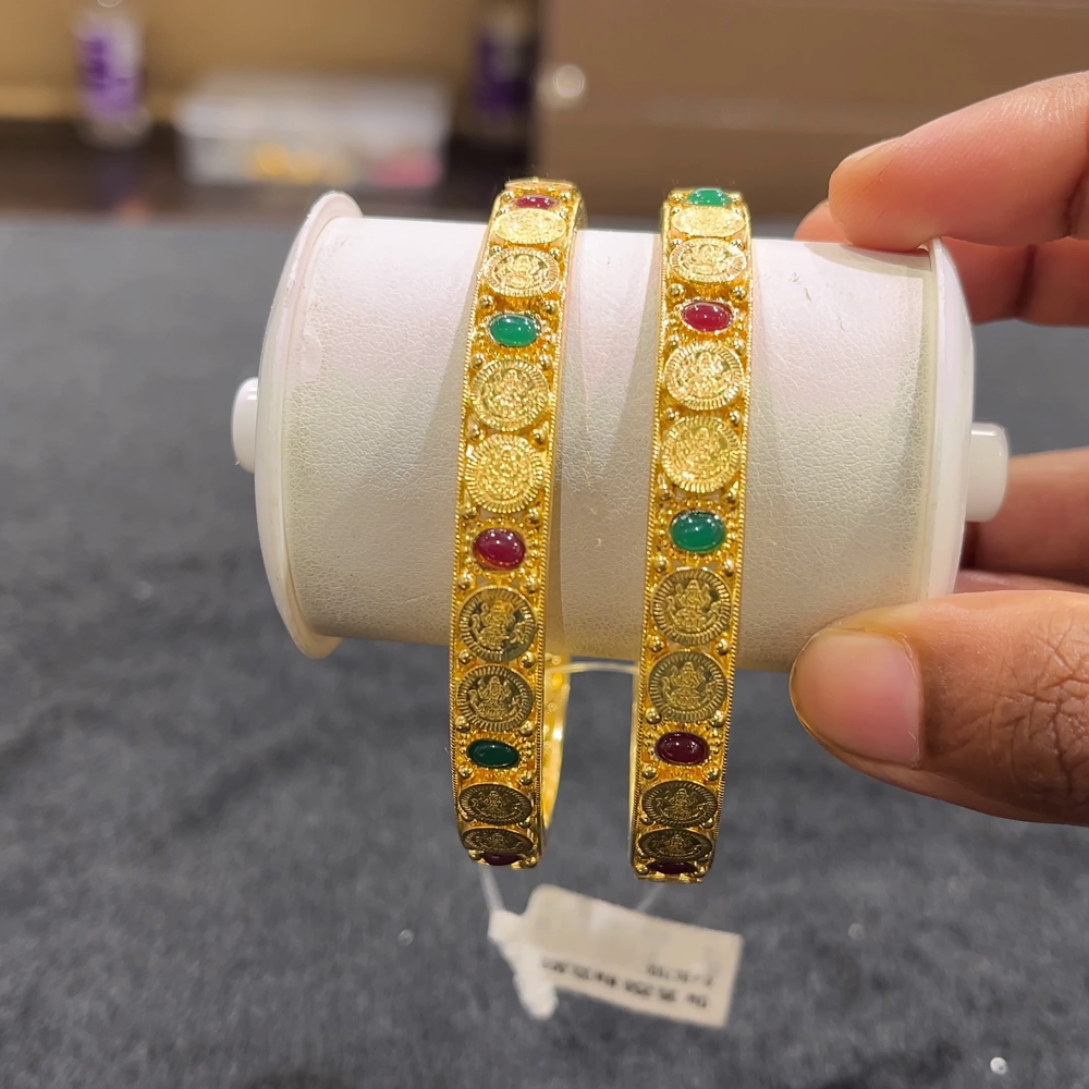 CHANDANA Brothers 33.9gms BANGLES 22K Yellow Gold