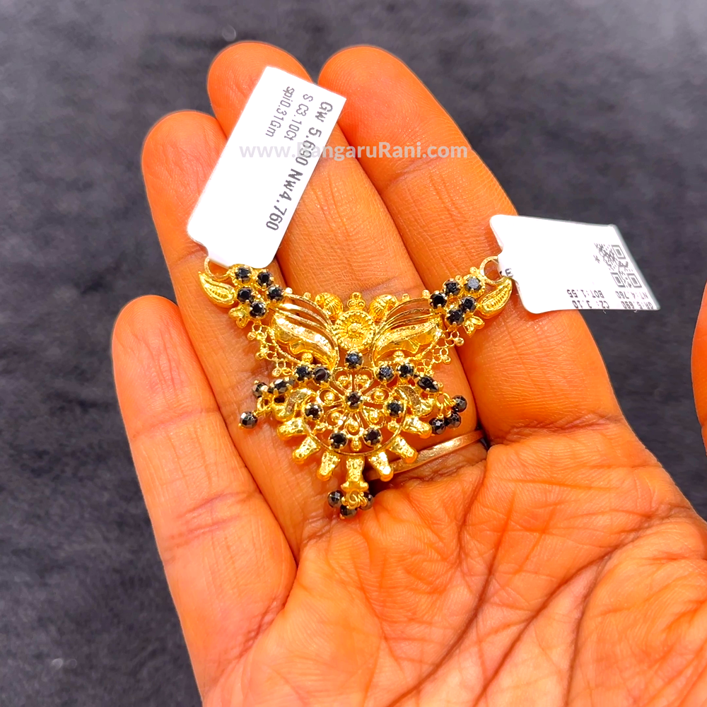 CHANDANA Brothers 4.76gms Pendent 22K Yellow Gold