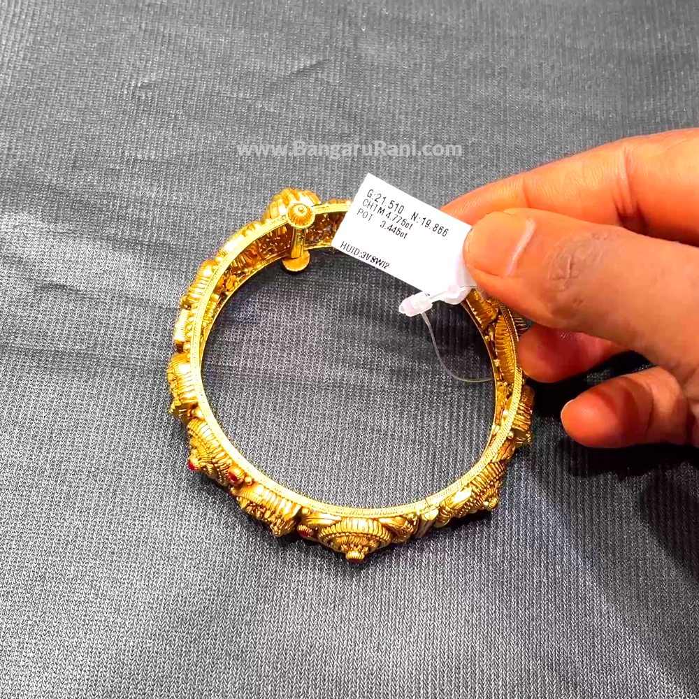 Anu Jewellers 19.866gms BANGLES 22K Yellow Gold