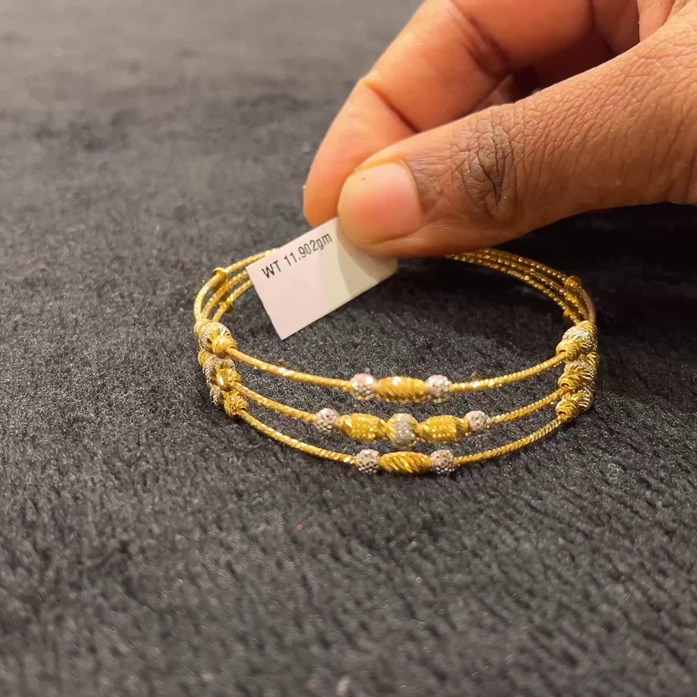 CHANDANA Brothers 11.902gms BANGLES 22K Yellow Gold