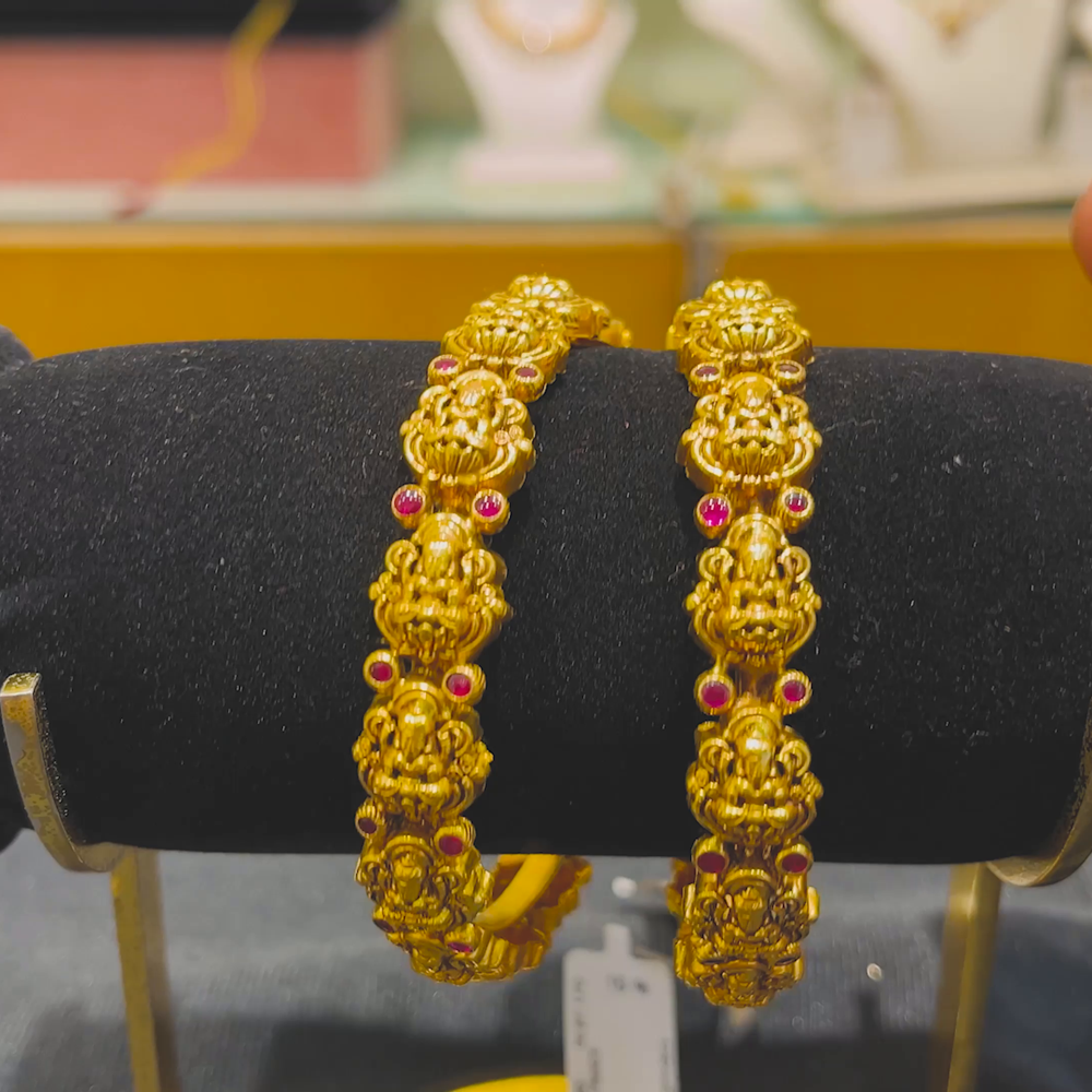 Anu Jewellers 27.17gms BANGLES 22K Yellow Gold