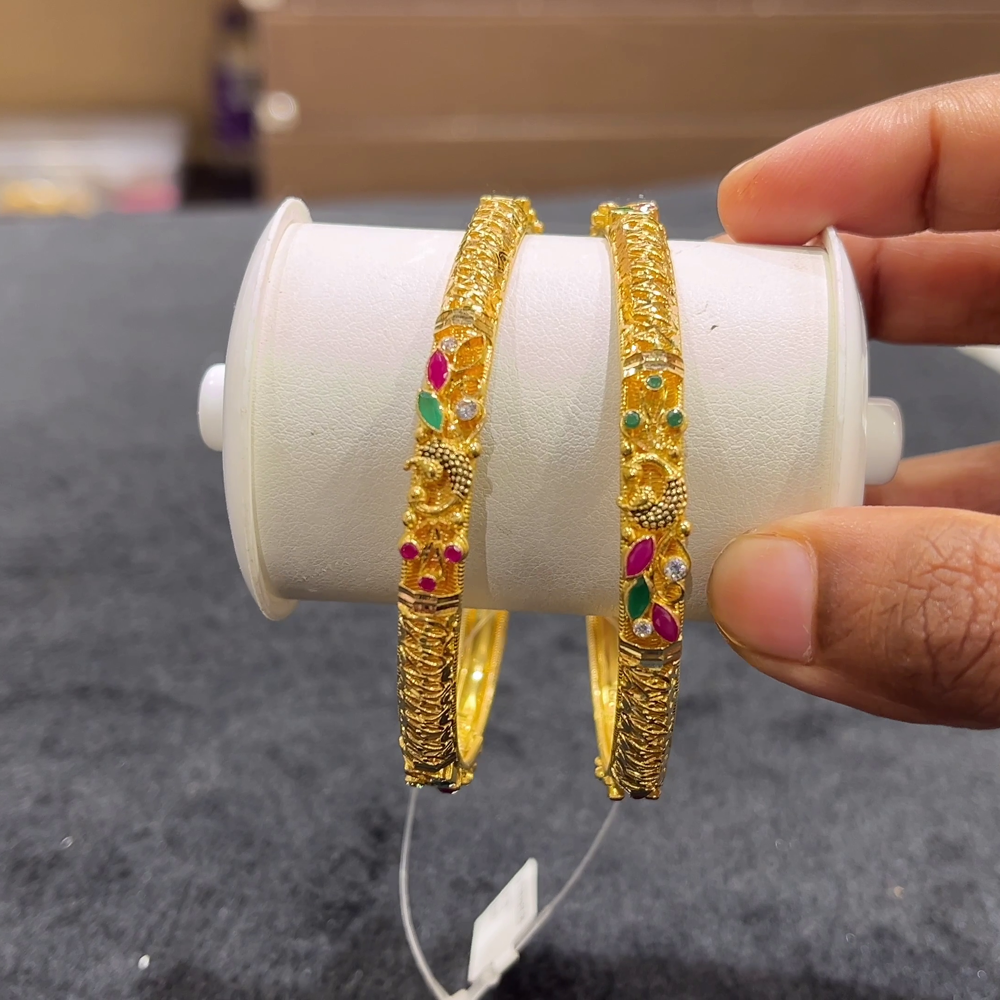 CHANDANA Brothers 26.32gms BANGLES 22K Yellow Gold